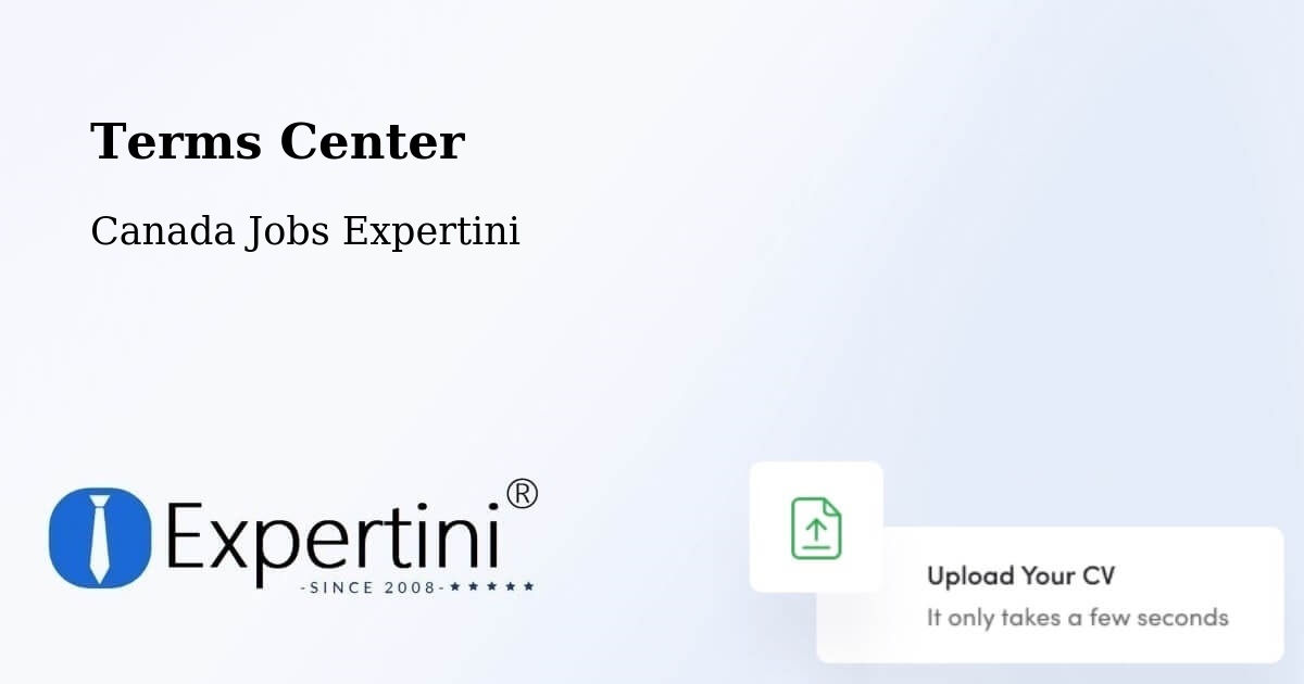 Terms of Service – Ottawa - Canada Jobs Expertini